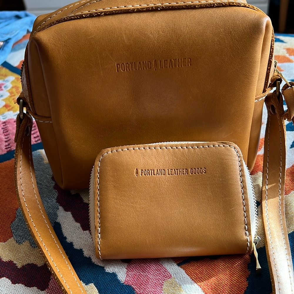 Portland leather used sunflower mesa mini crossbody